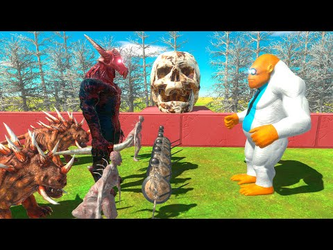 ⚡ Goro The Giant Doctor vs Virus Army DEATH RUN - 🦖 Animal Revolt Battle Simulator 🦕