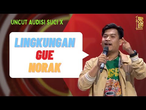 Stand Up Ridwan: Lingkungan di Pinggir Rel Norak-Norak | Audisi SUCI X Jakarta