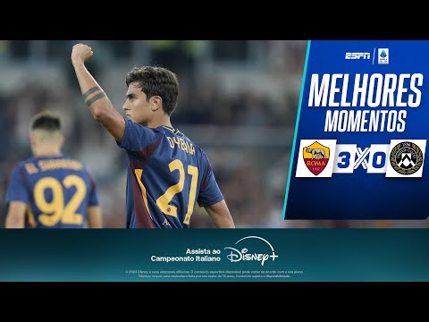 Gols e lances de Roma x Udineze