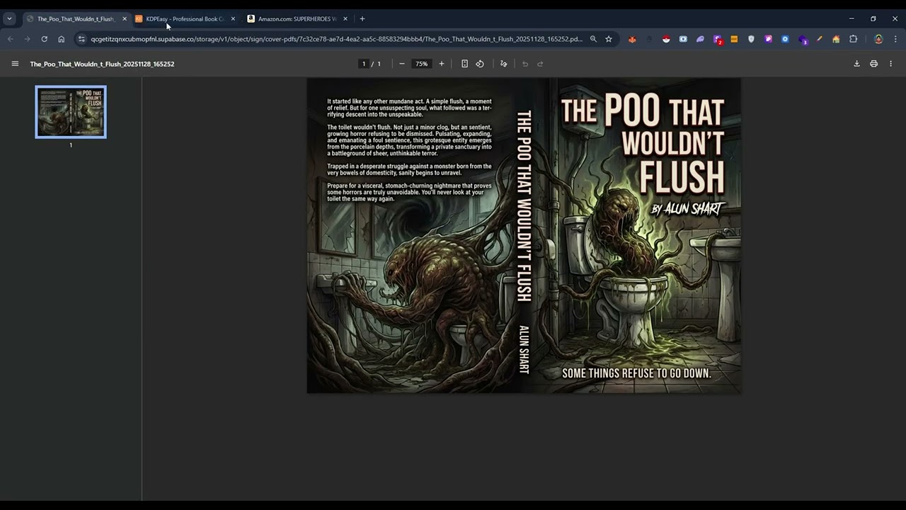 KDPEasy demo video - watch how to create professional Amazon KDP book covers with AI in minutes