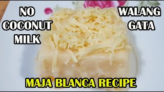 Download the video "CREAMY MAJA BLANCA RECIPE NA WALANG GATA | NO COCONUT MILK MAJA BLANCA RECIPE"