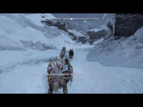 Kratos talks about the Sisters of Fate to Mimir and Freya