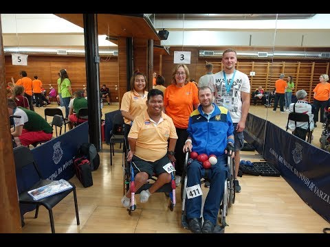 BISFed 2018 Povoa Boccia World Open - BC4 Pool B - Artem Kolinko (UKR) v Pornchok Larpyen (THA)
