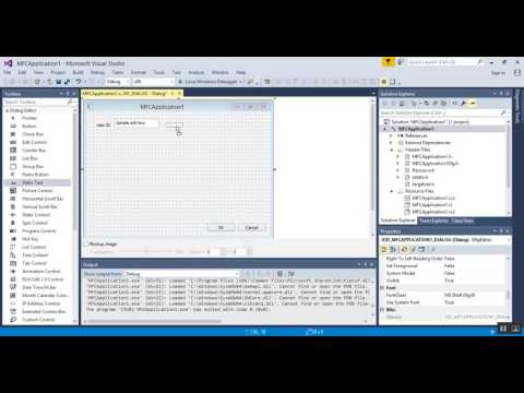 Visual Studio 2015 Visual C++ MFC 2017 - 02 - Basic Setup, Design, and Functionality