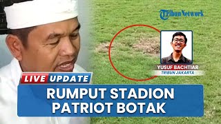 Kondisi Rumput Stadion Patriot Candrabhaga Bekasi seusai Diresmikan Presiden, Masih Ada yang Gundul