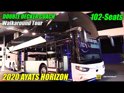 2020 Ayats Horizon Intercity 102-Seat Double Decker Bus - Exterior Interior Walkaround