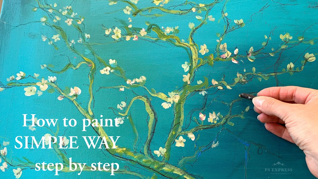 Auf den Spuren von Vincent Van Gogh / für Anfänger / Acryl