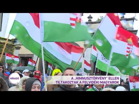 A "himnusztörvény" ellen tiltakoztak a felvidéki magyarok