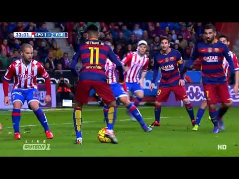 Neymar Jr X Sporting Gijón | Atuação completa em HD