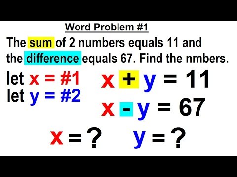 Algebra Ch 34 Solving Systems of Linear Equations 1 of 31 What is a System of Linear Equations