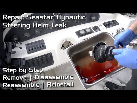 How To Repair Seastar Hynautic Steering Helm Pump | EP 46 | Boat Repair