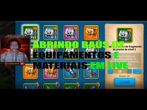 ABRINDO BAÚS DE EQUIPAMENTOS E MATERIAIS (LIVE) Rise of Kingdoms