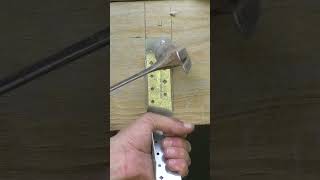 Installing hidden stair stringer hangers.  #diy #homeimprovement #thefixer