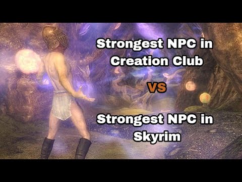 Thoron vs Ebony warrior. Strongest Boss in Creation Club? Skyrim Anniversary Edition.