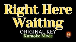 Download lagu Right Here Waiting Karaoke Mode Original Key... mp3