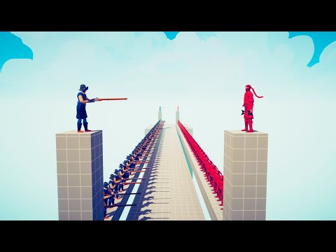 50x vs 50x RANGED UNITS TOURNAMENT - Totally Accurate Battle Simulator | TABS