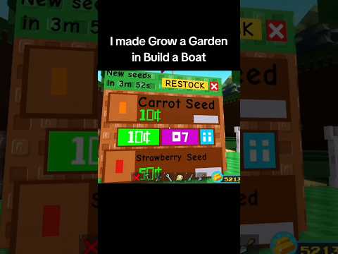 Grow a Garden in Build a Boat