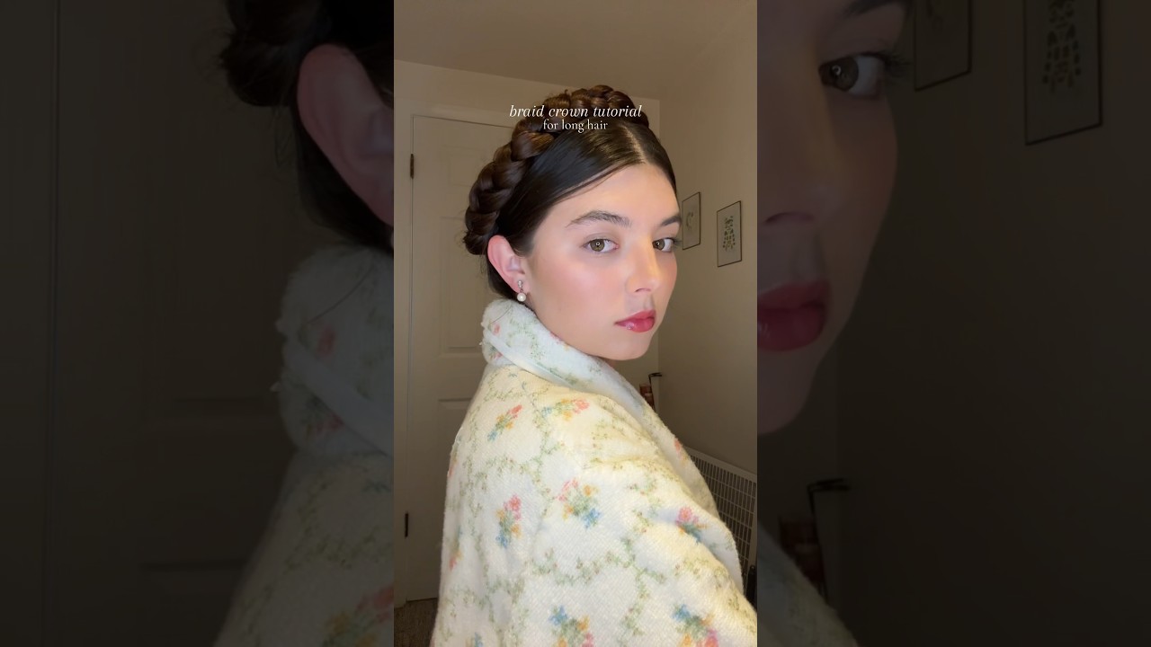 Braid Crown Hair Tutorial #LongHairstyles #Ballet #Ballerina