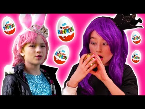 GIANT CHOCOLATE EGG HUNT 🍫 Malice's Easter Eggs Pranks! - Princesses In Real Life | Kiddyzuzaa