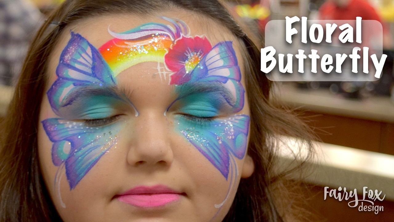 Floral BUTTERFLY - Face Paint Tutorial