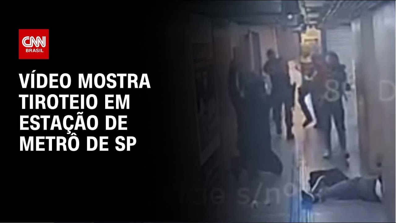 Arma na cabeça e correria: novo vídeo mostra tiroteio em estação de SP | LIVE CNN