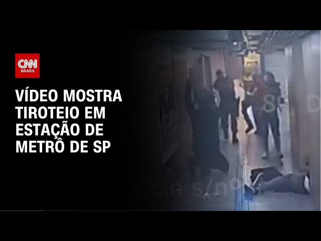 Arma na cabeça e correria: novo vídeo mostra tiroteio em estação de SP | LIVE CNN