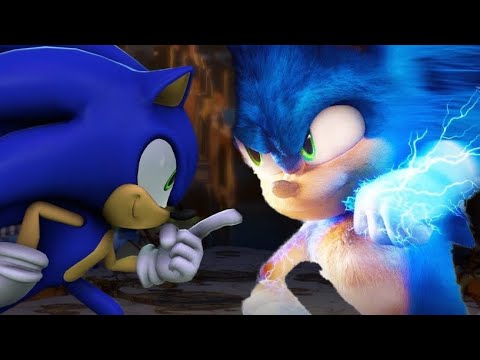 Modern Sonic vs Movie Sonic