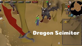 When You Get Your First Dragon Scimitar, But Attack Level Isn't 60