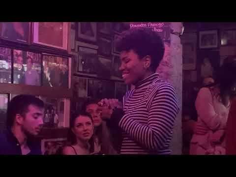 Lura Criola singing at Fado Bar, Lisbon
