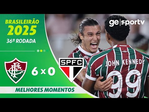 Gols e lances de Fluminense x São Paulo