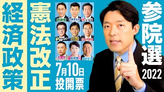  - 【参議院選挙2022②】争点は経済政策と憲法改正…各党の思惑は？