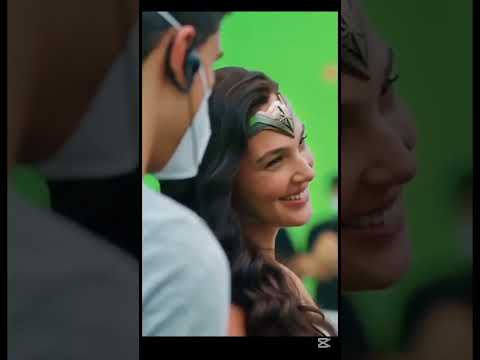 Gal Gadot as Wonder woman behind the scenes #movies #moviescenes #behindthescene #womenpower she