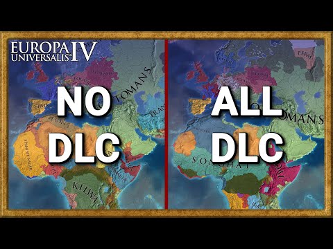 EU4: No DLC vs All DLC - A.I only Double Timelapse