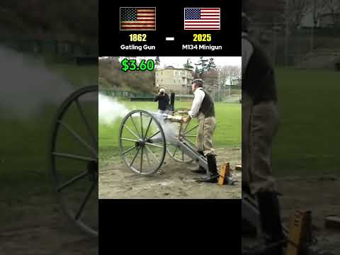 1862 Gatling Gun vs M134 Minigun – The Evolution of Firepower and Cost Per Shot