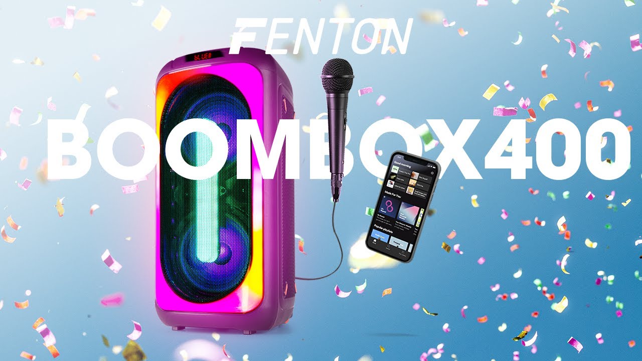 Fenton BoomBox400 nešiojama kolonėlė su led šviesomis