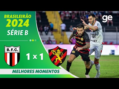 Gols e lances de Botafogo-SP x Sport