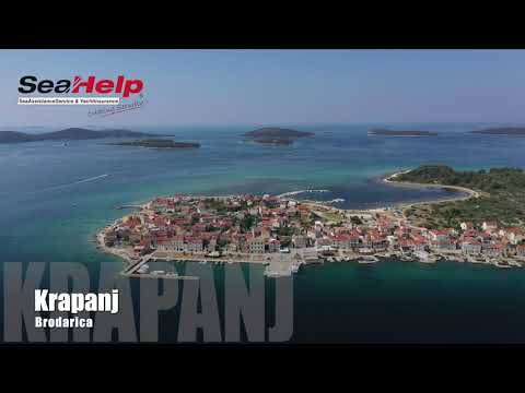 Krapanj die niedrigste (1,2m üM) und kleinste bewohnte Insel Kroatiens