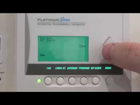 Tutorial: How To Program A Venstar T1700 1 Day Programmable Thermostat
