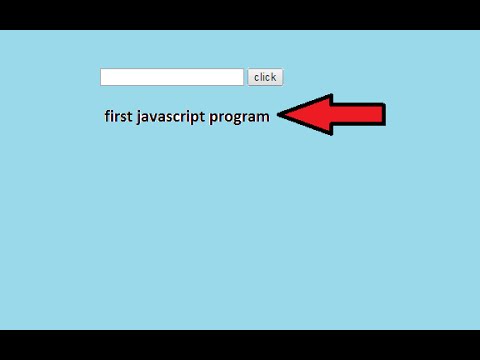how to run first javascript program