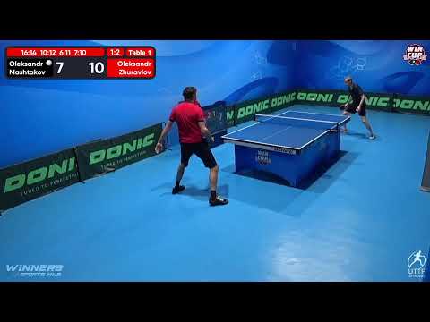 03:00 Oleksandr Mashtakov 1 - 3 Oleksandr Zhuravlov West 7 WIN CUP 07.12.2022 | TABLE TENNIS WINCUP