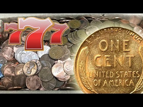 LUCKY 7s - COIN ROLL HUNTING $25 Penny Box