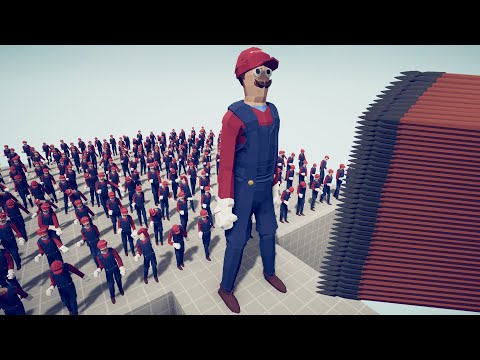 100x SUPER MARIO + GIANT vs EVERY GOD | Totally Accurate Battle Simulator TABS
