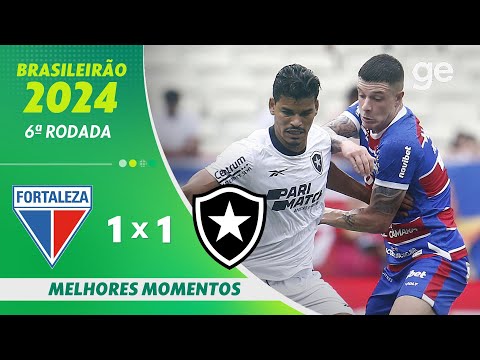 Gols e lances de Fortaleza x Botafogo