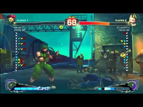 SSF4 Rank Match  tokido77 (GO)  vs  Q Lee0914 (IB)