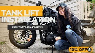 How to Install Tank Lift - Harley Davidson Sportster Riser Replacement