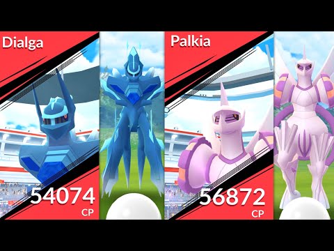 Catching Origin Dialga and Origin Palkia from raids -Pokemon GO