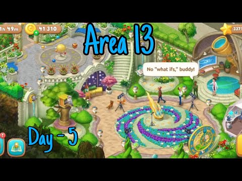 Gardenscapes area 13 Day - 5 Renovated @AXOMJKGAMER