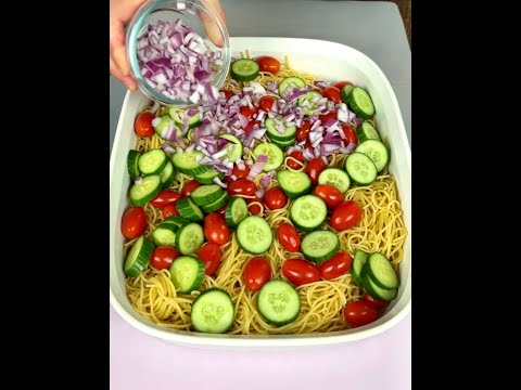 No-Cook Summer Pasta Salad | Fresh & Easy Weeknight Meal