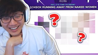 Boxbox draws himself running away from Naked Women (ft. OTV and friends)