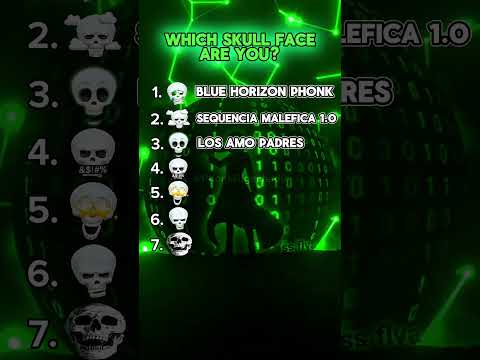 Which skull face are you?🤔